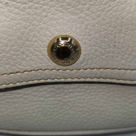 Coach Women's Pennie Backpack 22 Pebble Leather Bag C4121 Chalk Ivory - Picture 13 of 15